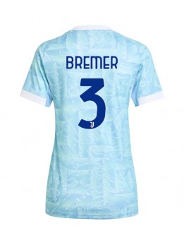 Juventus Gleison Bremer #3 Auswärtstrikot für Frauen 2025-26 Kurzarm Juventus Gleison Bremer #3 Auswärtstrikot für Frauen 2025-26 Kurzarm